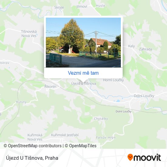 Újezd U Tišnova mapa
