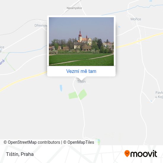 Tištín mapa
