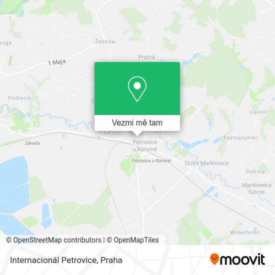 Internacionál Petrovice mapa