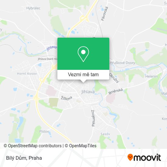 Bílý Dům mapa
