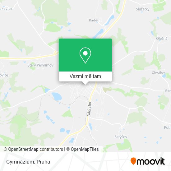 Gymnázium mapa