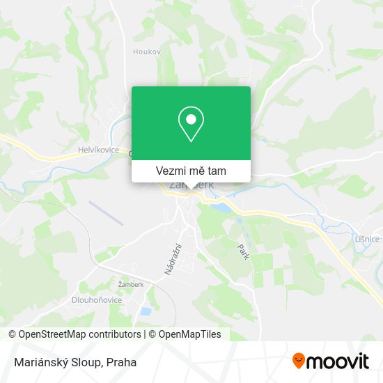 Mariánský Sloup mapa