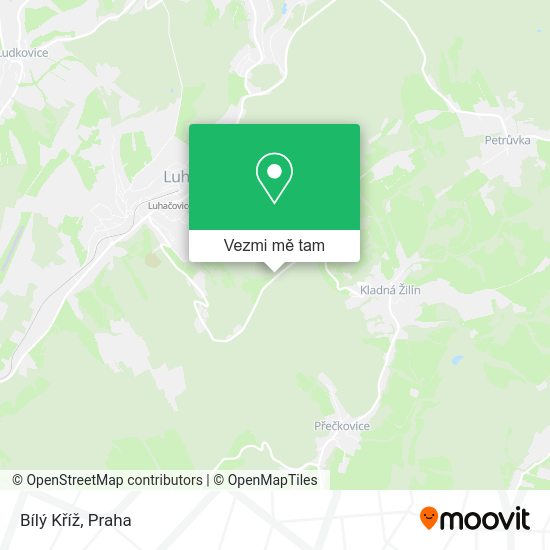 Bílý Kříž mapa