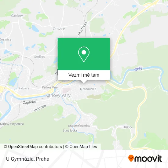 U Gymnázia mapa