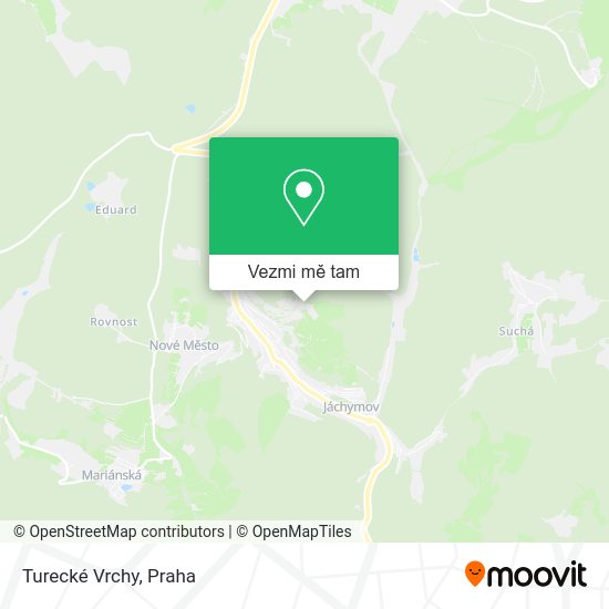 Turecké Vrchy mapa