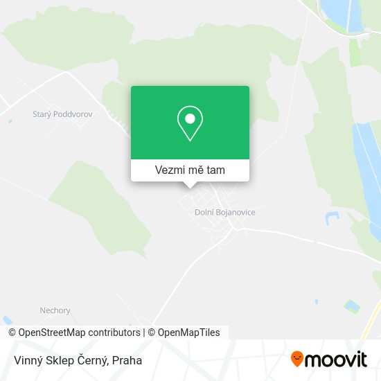 Vinný Sklep Černý mapa