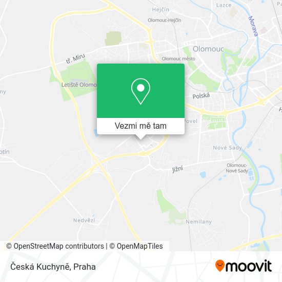 Česká Kuchyně mapa
