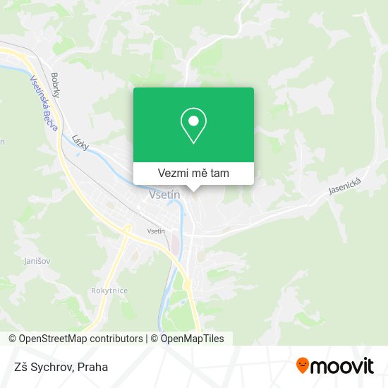 Zš Sychrov mapa