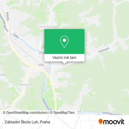 Základní Škola Luh mapa