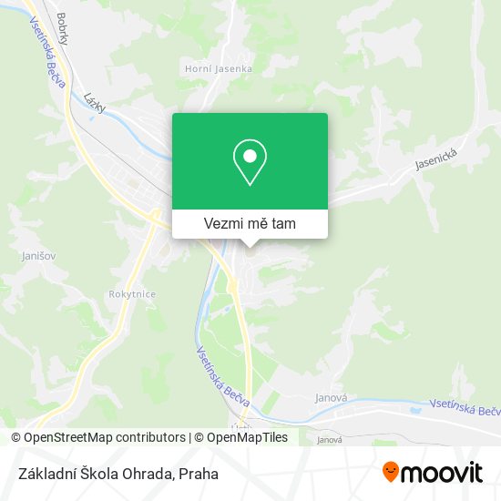 Základní Škola Ohrada mapa