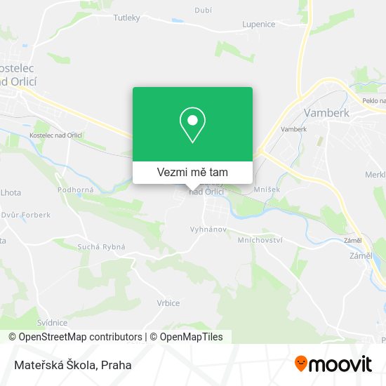 Mateřská Škola mapa