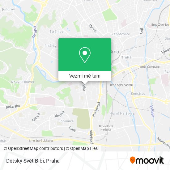 Dětský Svět Bibi mapa