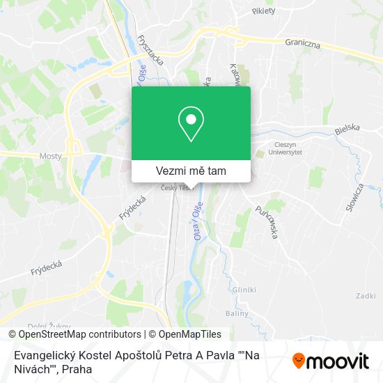 Evangelický Kostel Apoštolů Petra A Pavla ""Na Nivách"" mapa
