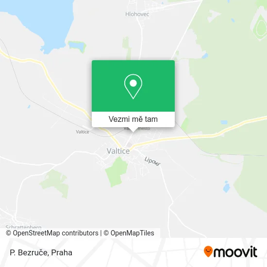 P. Bezruče mapa