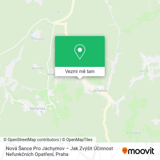 Nová Šance Pro Jáchymov – Jak Zvýšit Účinnost Nefunkčních Opatření mapa