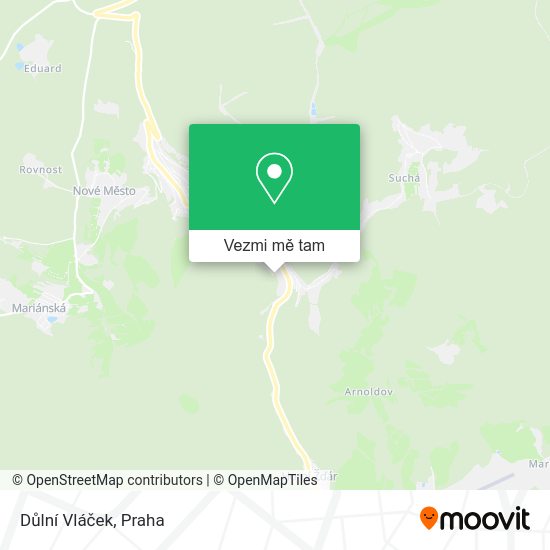 Důlní Vláček mapa