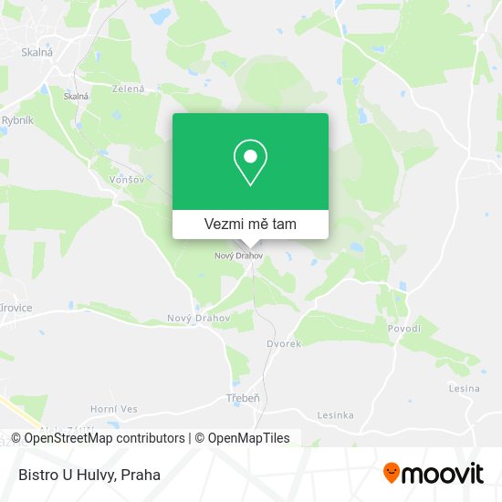 Bistro U Hulvy mapa