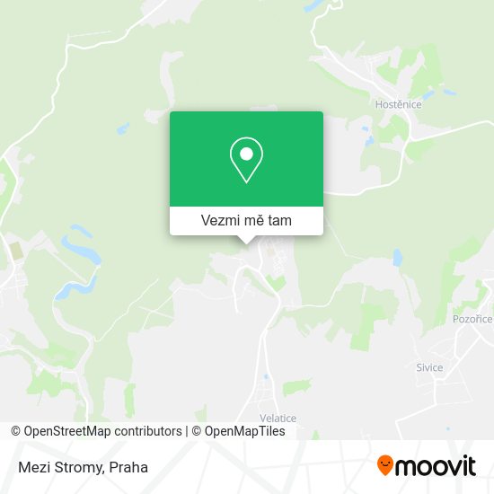 Mezi Stromy mapa