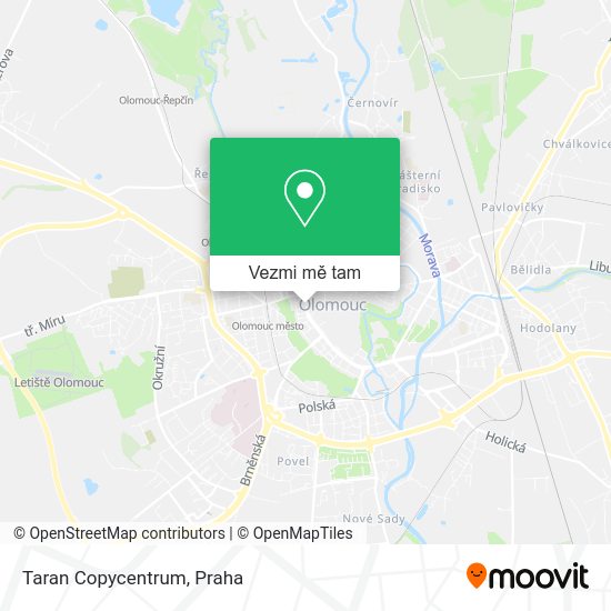Taran Copycentrum mapa