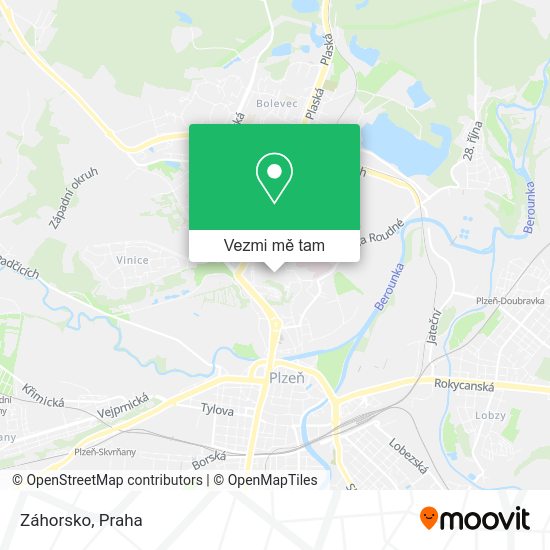 Záhorsko mapa