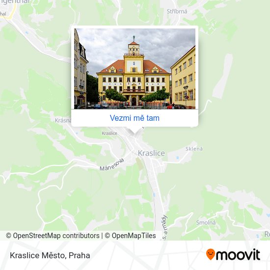 Kraslice Město mapa
