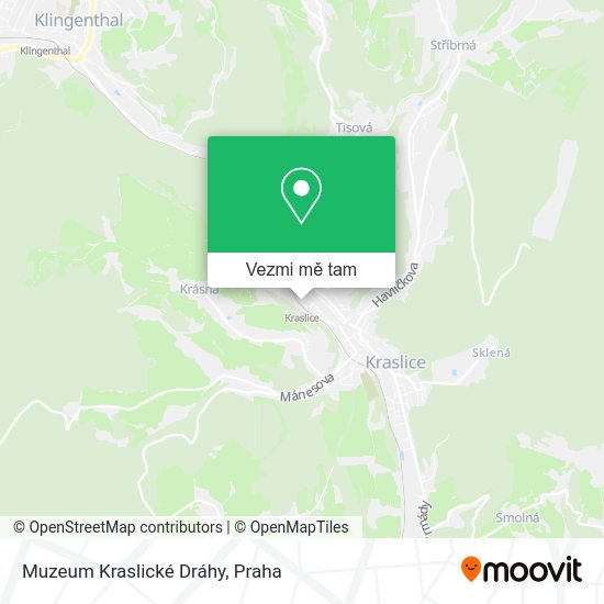 Muzeum Kraslické Dráhy mapa