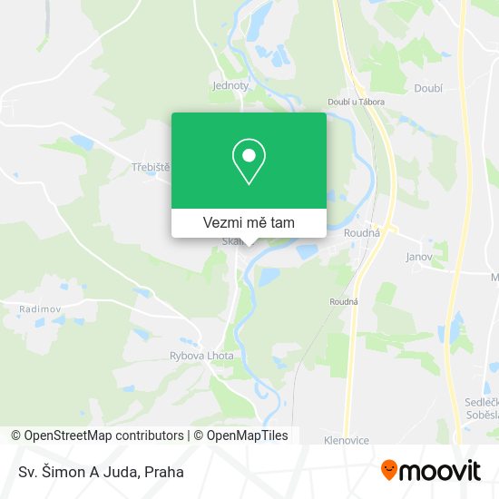 Sv. Šimon A Juda mapa