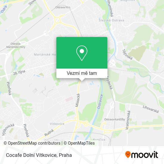 Cocafe Dolní Vítkovice mapa
