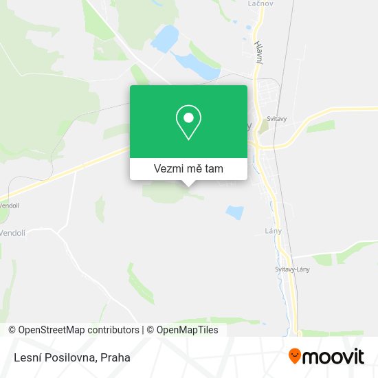 Lesní Posilovna mapa