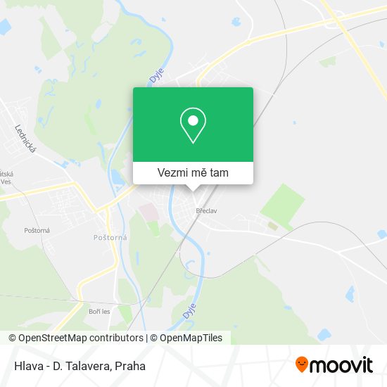 Hlava - D. Talavera mapa