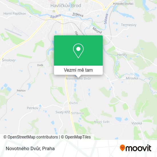 Novotného Dvůr mapa