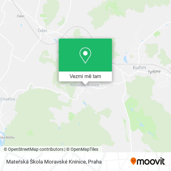 Mateřská Škola Moravské Knínice mapa