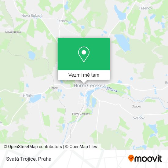 Svatá Trojice mapa
