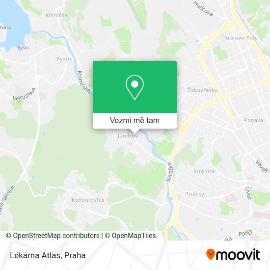 Lékárna Atlas mapa