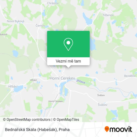 Bednářská Skála (Habešák) mapa