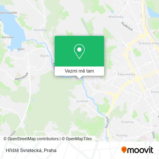 Hřiště Svratecká mapa
