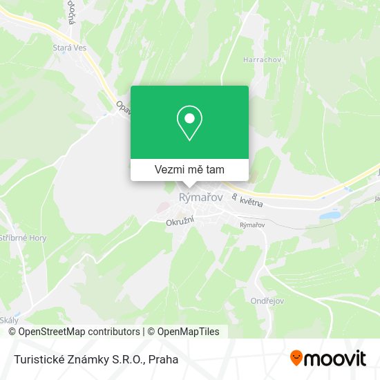 Turistické Známky S.R.O. mapa