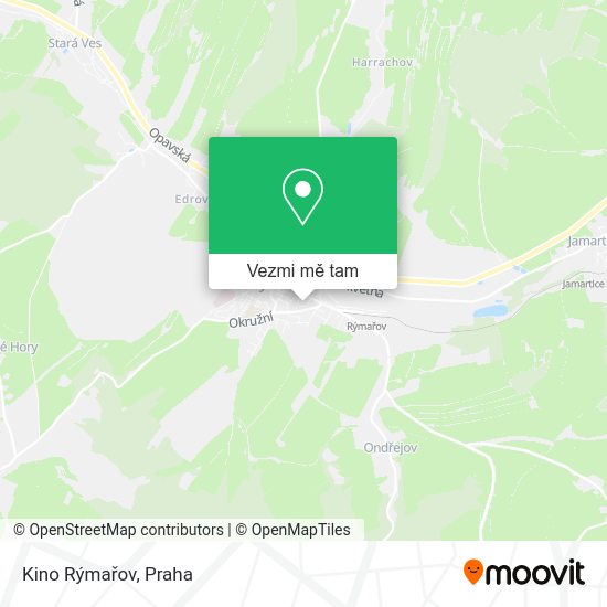 Kino Rýmařov mapa
