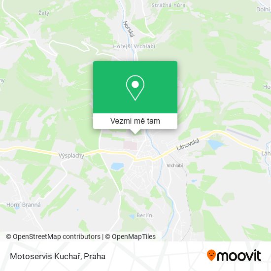 Motoservis Kuchař mapa