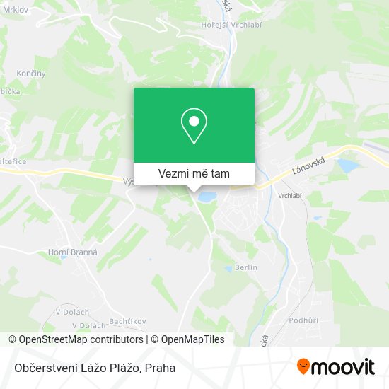 Občerstvení Lážo Plážo mapa