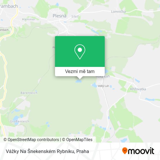 Vážky Na Šnekenském Rybníku mapa