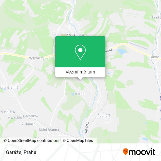Garáže mapa