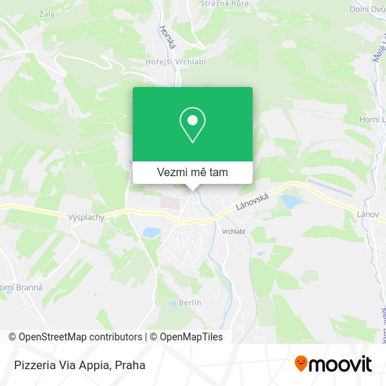 Pizzeria Via Appia mapa