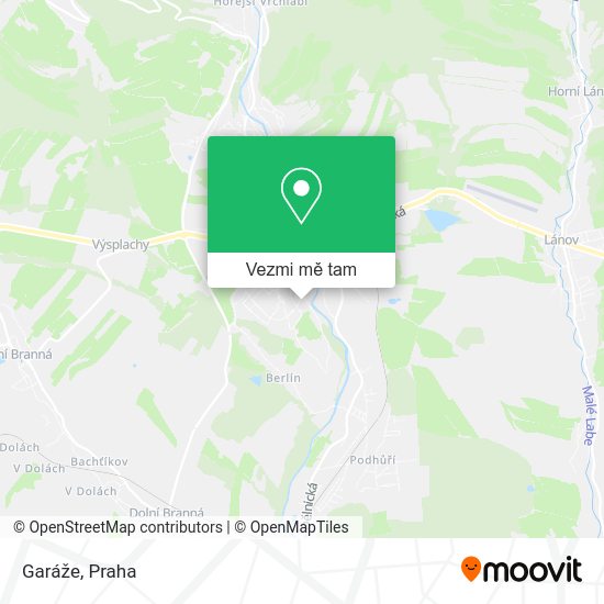Garáže mapa