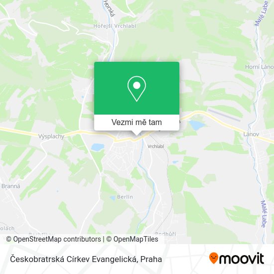 Českobratrská Církev Evangelická mapa