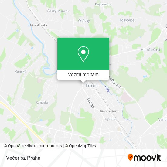 Večerka mapa