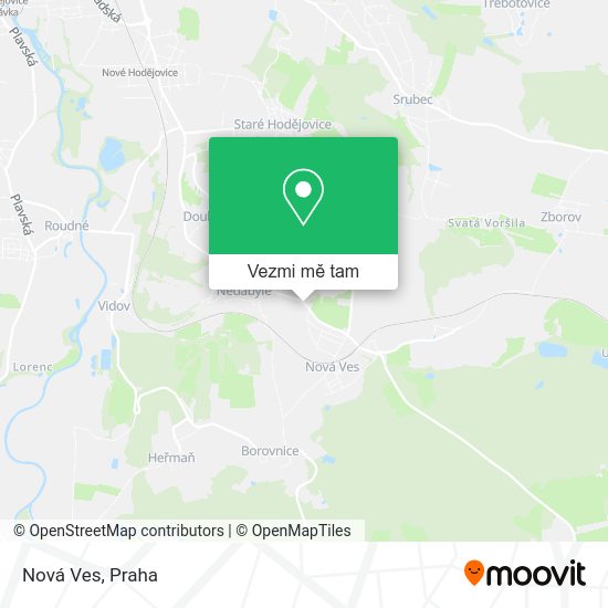 Nová Ves mapa