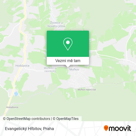 Evangelický Hřbitov mapa