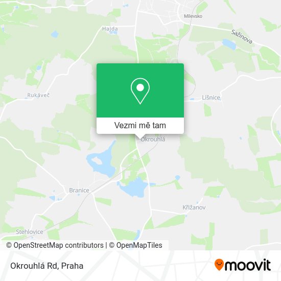 Okrouhlá Rd mapa