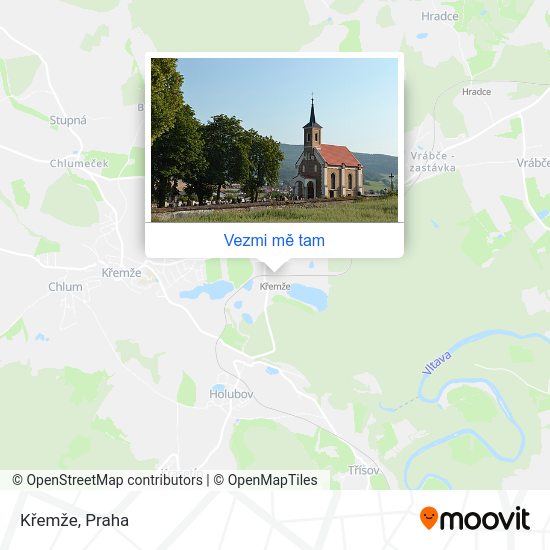Křemže mapa